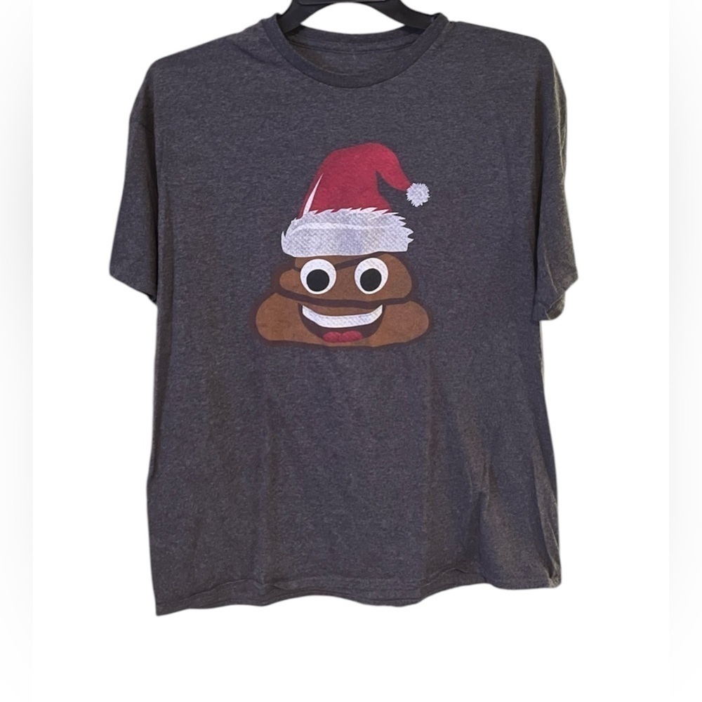 Santa Poop Emoji Unisex Tee